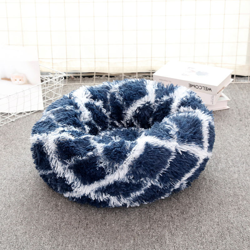 Soft calming donut bed